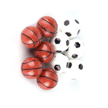 10 pièces à l'échelle 1:12, ballons de football et de basket-ball pour maison de poupée