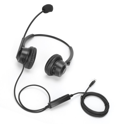 Casque binaural RJ9 330 en ABS, réduction de bruit du microphone, 1053dB 2