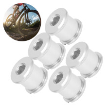 5 Stück Aluminium-Kettenblattschrauben, leicht, rostfrei, für Mountainbikes & Rennräder