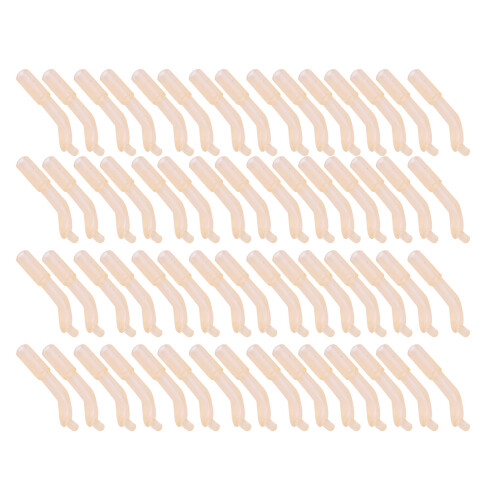60 Stück Hellgelber Silikonschlauch für Karpfischen - 21x2x1mm 1