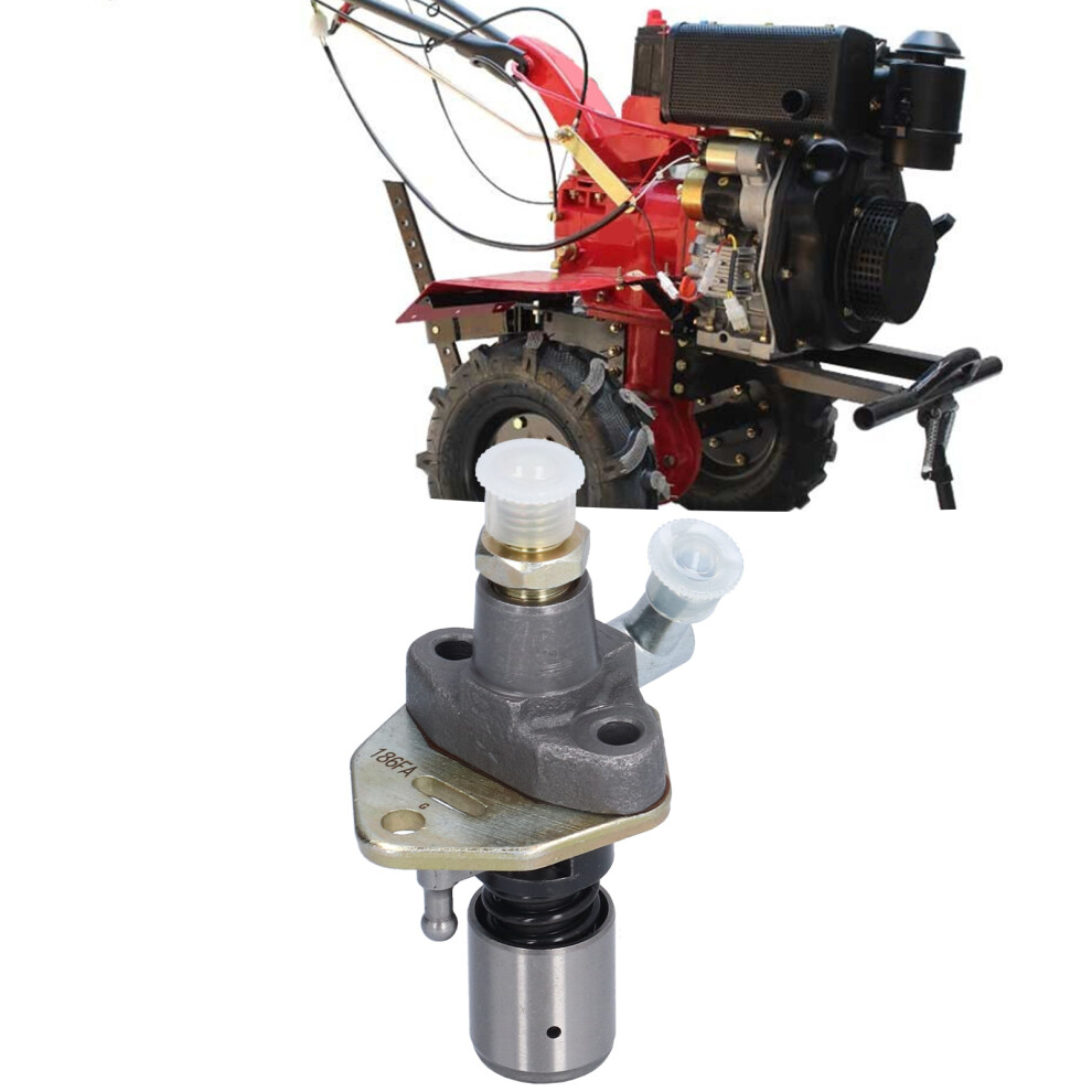 Fuel Injection Pump Assembly Lightweight Steel Engine Parts With Protective Lid For Microtiller Model(186Fa ) 9371322408487
