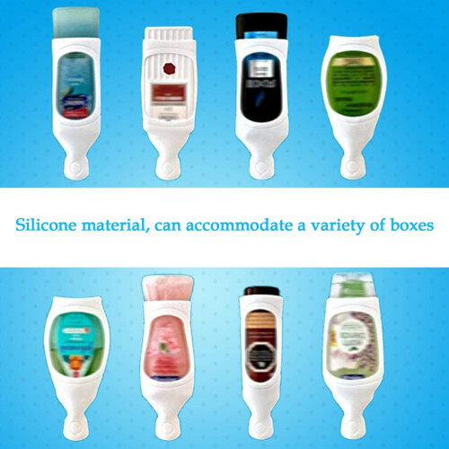 Manchon en silicone pour douche 20x8x1,5 cm Blanc/Rouge 2