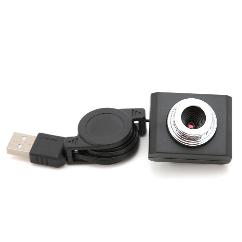 Caméra web USB 2.0 480P 320x240 5.0MP/30.0MP noir ABS 1