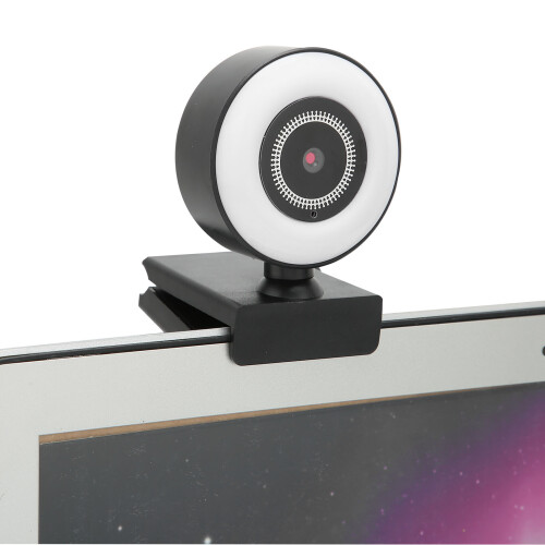 Webcam USB 2.0 1080p avec micro intégré, 30 FPS LED blanche