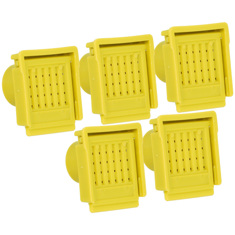 5Pcs Beehive Vent Lightweight ABS NonToxic EscapeProof Breathable Beehive Entrance Gate(Yellow )-image-OPC-PHVYK2J-NEW