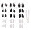 Filtre nasal invisible S/M/L Étroit/Rond 9-19mm 2