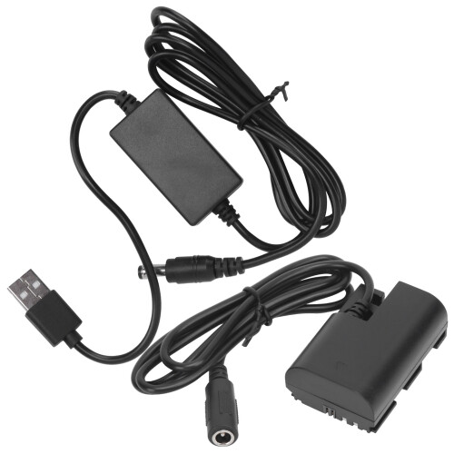 Batterie factice LP-E6 DC 8 V 5,5  2,1 mm Plastique