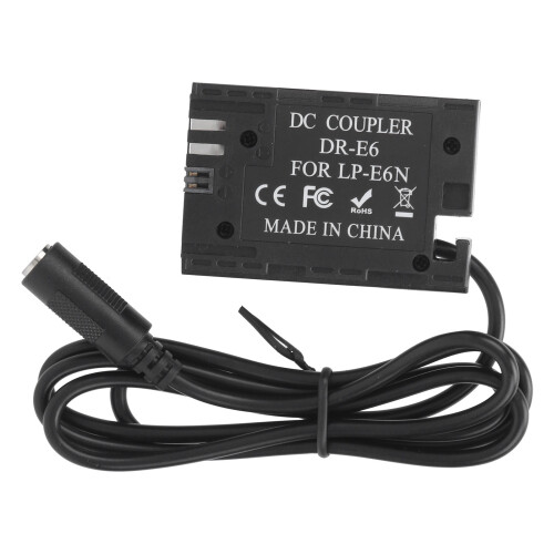 Batterie factice LP-E6 DC 8 V 5,5  2,1 mm Plastique 2