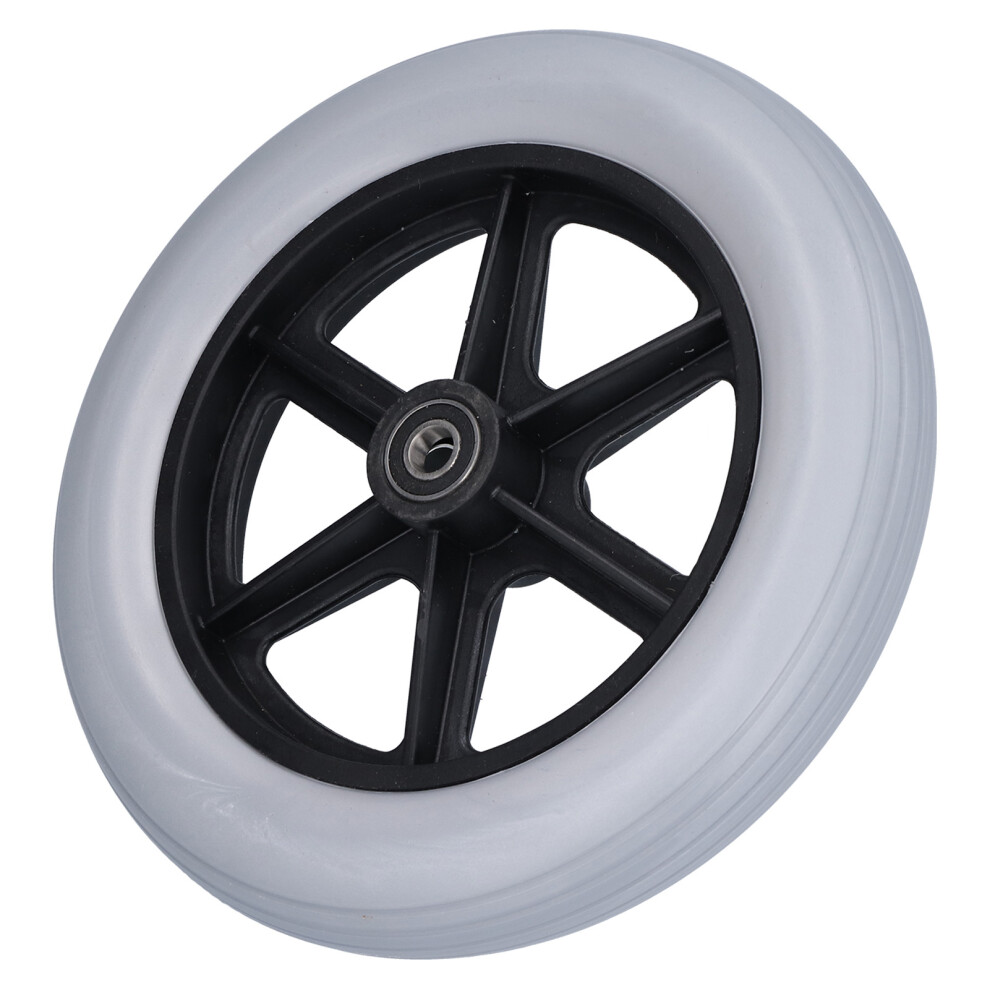 Wheelchair Front Wheel 10in Walker Caster Tire Flat Free Accessory 12mm 10x2 6001