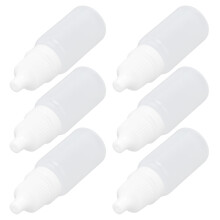 50 pièces de bouteilles en plastique pour gouttes ophtalmiques 10ml 6x2cm transparent