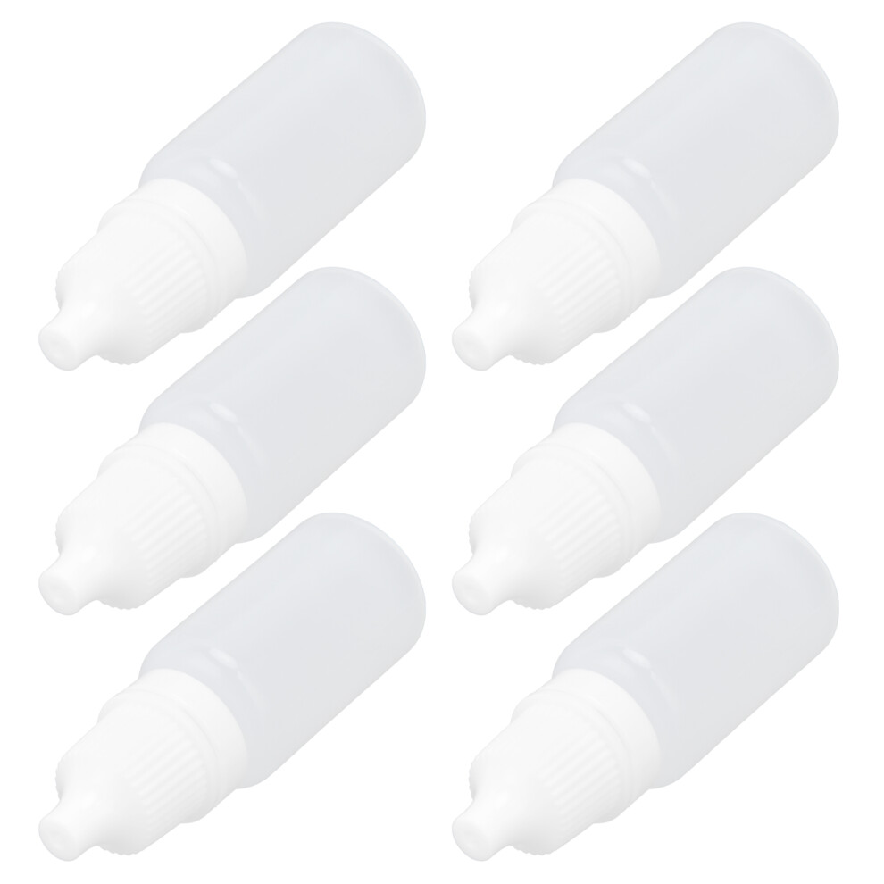 50Pcs 10ml Empty Eyedrop Bottles Plastic Squeezable Eye Liquid Dropper Containers with Plugs