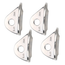 4 pezzi ganci da arrampicata in acciaio inossidabile di colore argento da 25 kN