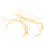 10x connecteurs de boucle de leader 20lb orange 1.5mm 4