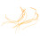 10x connecteurs de boucle de leader 20lb orange 1.5mm 8