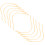 10x connecteurs de boucle de leader 20lb orange 1.5mm 1