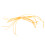 10x connecteurs de boucle de leader 20lb orange 1.5mm 12