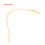 10x connecteurs de boucle de leader 20lb orange 1.5mm 5