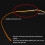10x connecteurs de boucle de leader 20lb orange 1.5mm 9