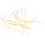 10x connecteurs de boucle de leader 20lb orange 1.5mm 15
