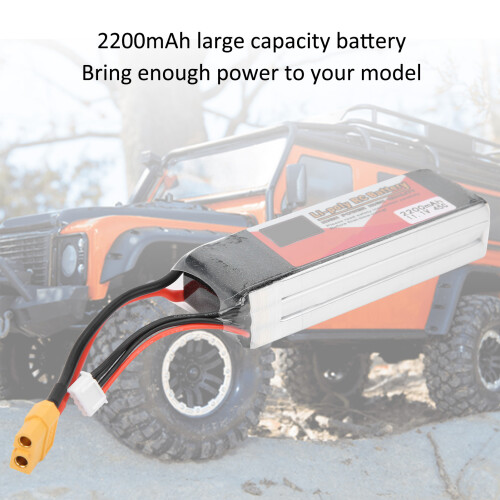 11,1V 2200mAh 45C Lithium-Polymer-LiPo-Akku 3S mit XT60-Stecker 2