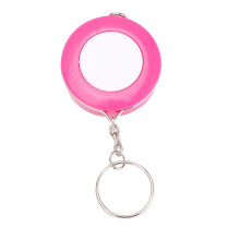 Mètre ruban souple 1 pièce Mini porte clé rouge rose règle