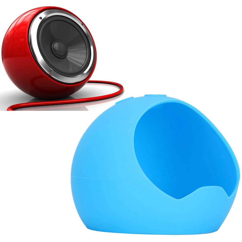 Speaker Silicone Case Light AntiSlip ShockProof DustProof Smart Speaker Protective Cover for Dot 4(Blue )-image-OPC-PHVYKNR-NEW