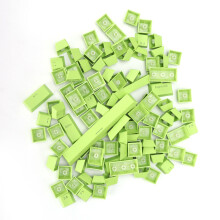 Capuchons de touches PBT P9, 108 touches, vert, ergonomique