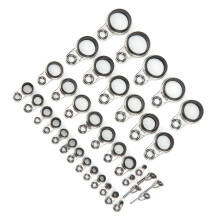 Kit di guide per canne da pesca 37 pezzi 33 g Superiore1.0-1.9mm Laterale1.2-16.0