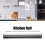 Porte-billets mural en alliage d'aluminium 40 cm Menu 9