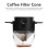 Dripper per caffè pieghevole in acciaio inossidabile a due strati 6 cm 13