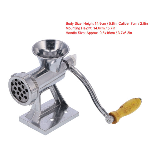 Riempitrice manuale per salsicce in alluminio, calibro 7 cm 1