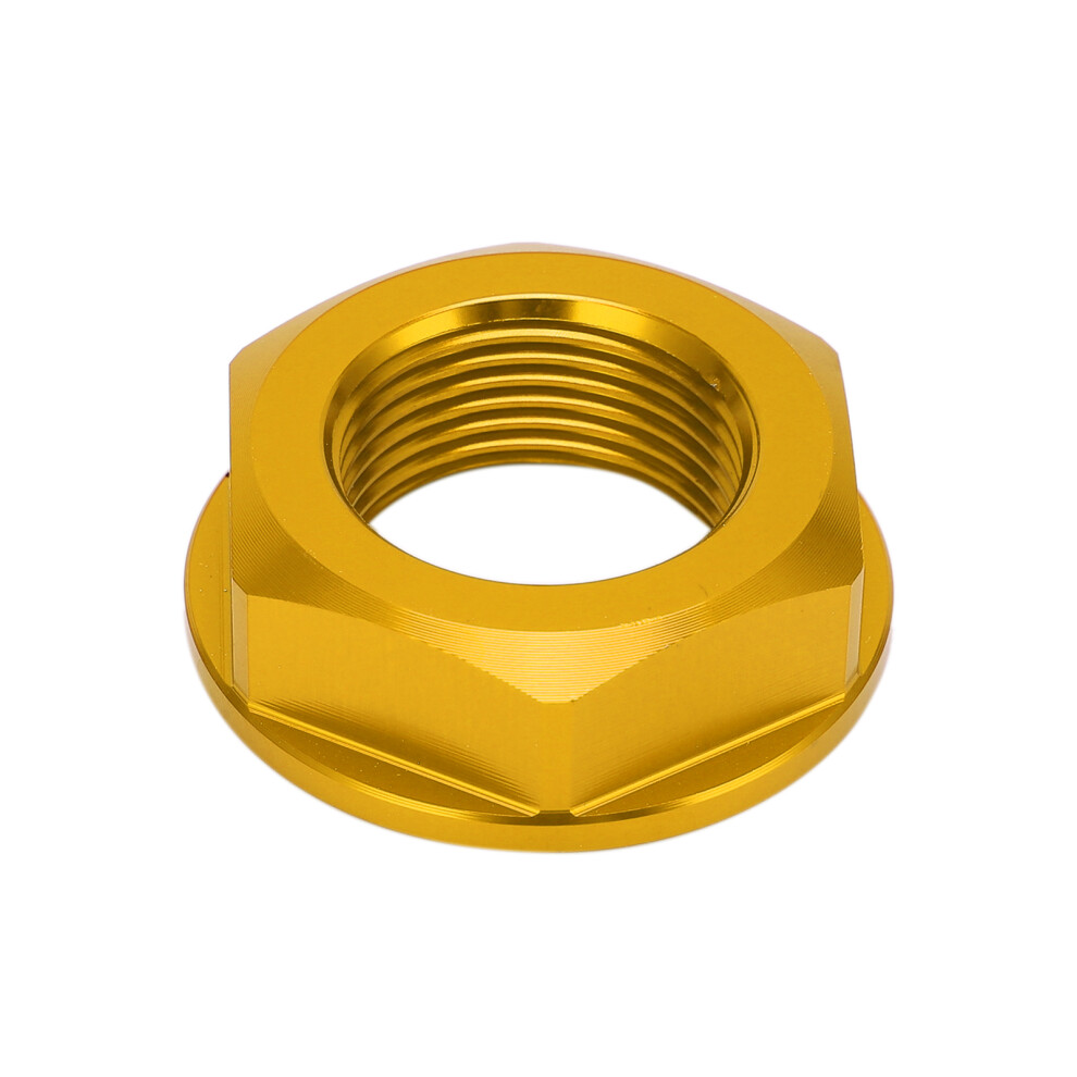 Motorcycle Rear Wheel Axle Nut M22x1.5 Aluminum Replacement For Kawasaki Kx125 2003Â2008Gold 4691322419234