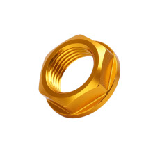 Dado dell'asse anteriore M18x1.5 alluminio dorato KLX450R 08-19