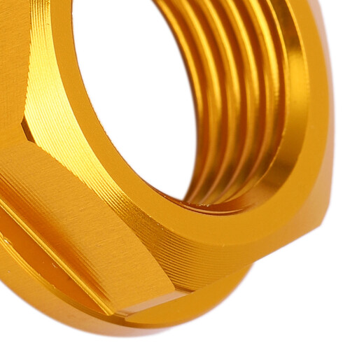 Écrou d’essieu avant M18x1,5 doré pour KLX450R 08-19 2