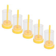 5 pièces Kit de cage de marquage pour reine des abeilles - Bouteille 7x4,4 cm