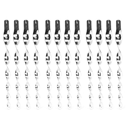 Asta riflettente repellente per uccelli 29x2 cm argento 12 pezzi 1