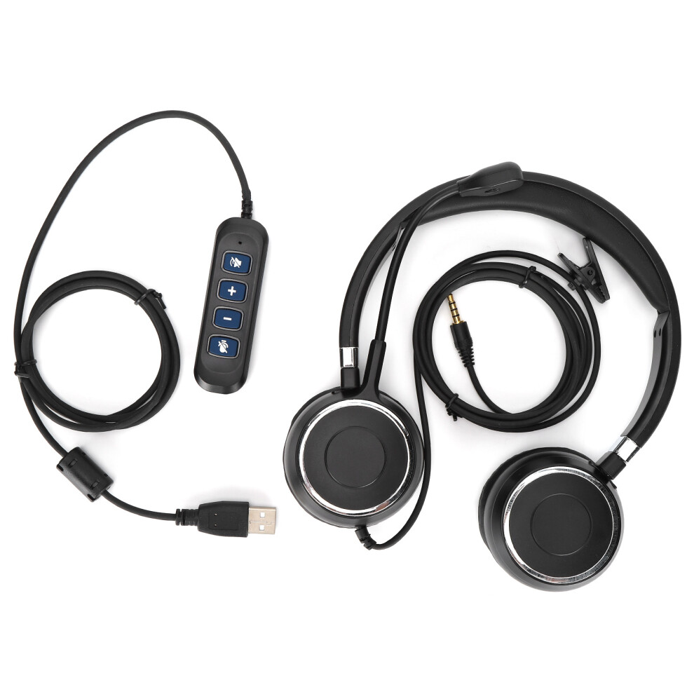 Binaural Headset Office Headset With Mic And Audio Control For 3.5Mm Connector And Usb Interface 3141322420279