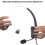 Cuffie telefoniche regolabili con microfono VH500-RJ9 8