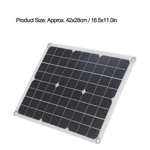 20W 18V Solar Panel USB-Ladegerät, Tragbar, Wasserdicht 42x28cm 2