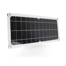 10W 12V Monokristallines Silizium-Solarmodul mit USB-Anschluss, 42x19cm