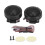 Coppia di mini tweeter a cupola per auto 150W 4Ω 98dB Nero 2