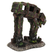 Ornamento in resina per acquario a forma di cane robot 13x8,5x15 cm