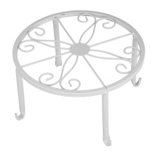 Plant Stand FloorStanding Single Layer Flower Pot Rack Shelf for Balcony Living Room(White )
