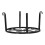 Support sur pied pour pots de fleurs 22.6x22.6x12 noir 6