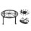 Support sur pied pour pots de fleurs 22.6x22.6x12 noir 14