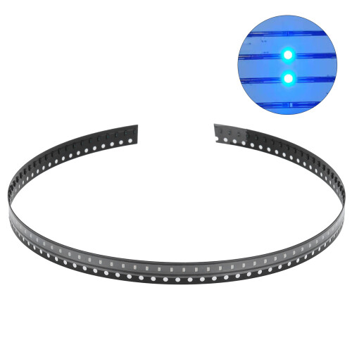 100 pièces LED SMD 0603 bleues, 150-170 mcd, pour PCB DIY 1