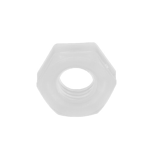 50 pezzi di dadi esagonali in plastica M14 bianchi, ecologici 1
