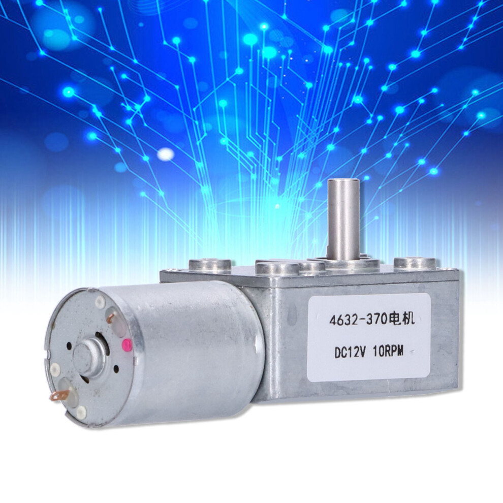 Turbo Worm Geared Motor Selflocking Metal Dc 12V 10Rpm Accessory For Diy 4632370 4651322423785