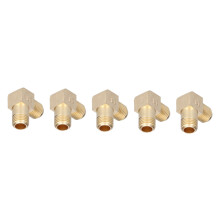 5 pezzi [DT] Gomito da 1/4 x 1/4 in ottone, raccordo da 14 mm