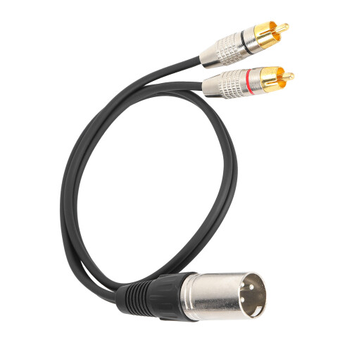 Câble diviseur XLR mâle vers 2 RCA 1m/3.3ft